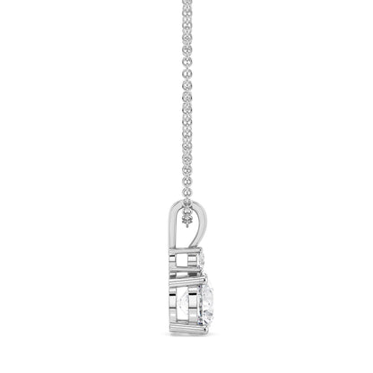 Dual Solitaire Lab Grown Diamond Pendant 9KT