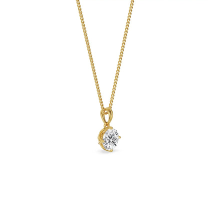 Anika Round Lab Grown Diamond Solitaire Pendant_in-stock