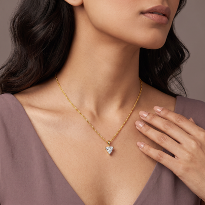 1 CT Trillion Lab Grown Diamond Pendant
