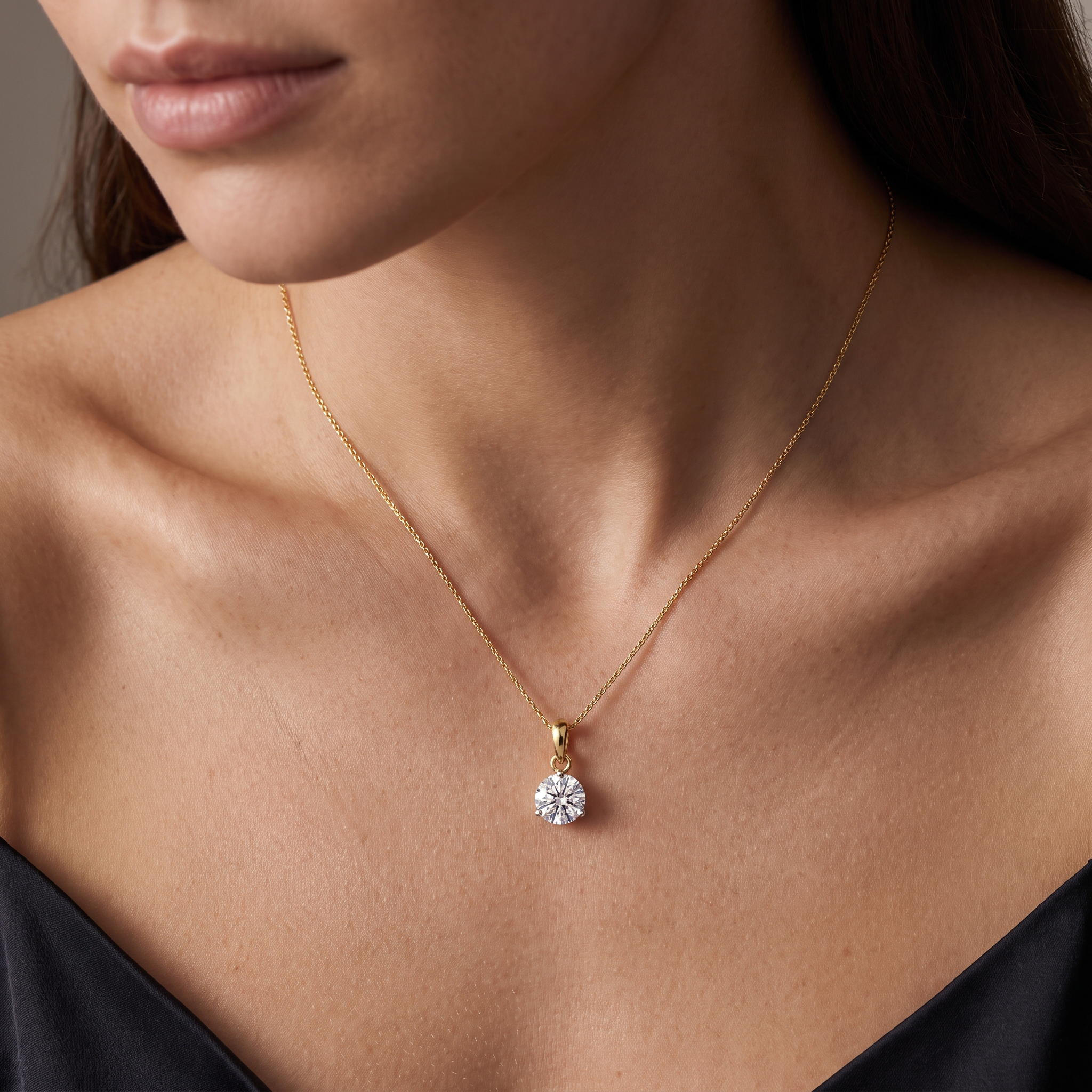 1 CT Classic Diamond Pendant