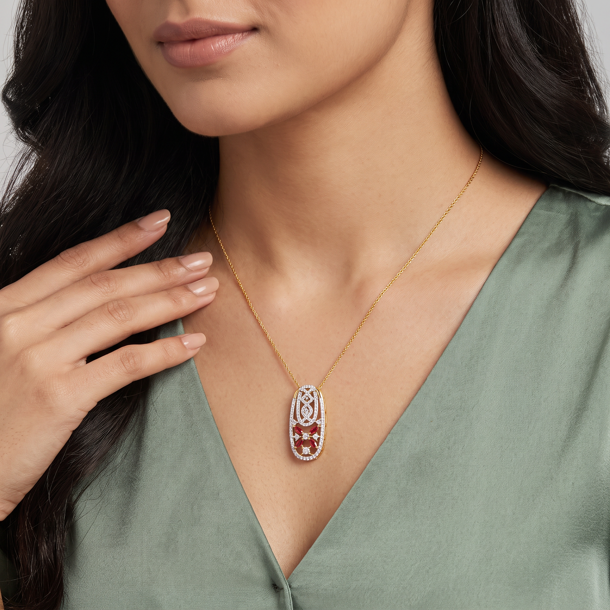 Tira Lab Grown Diamond Pendant