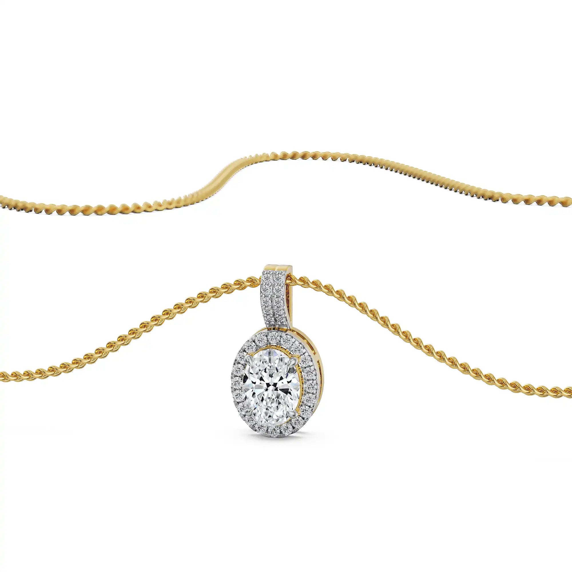 Scarlet Glow Lab Grown Diamond Pendant