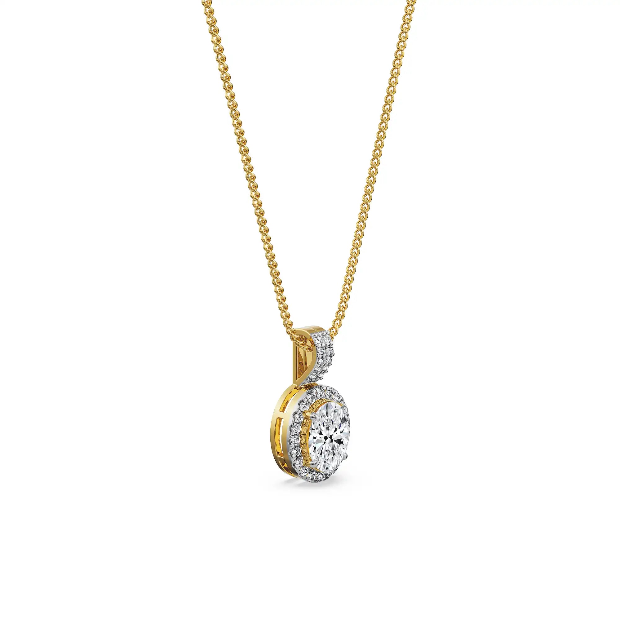 Scarlet Glow Lab Grown Diamond Pendant