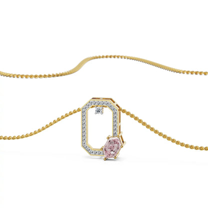 Crimson Poise Lab Grown Diamond Pendant
