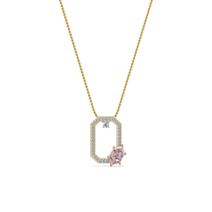 Crimson Poise Lab Grown Diamond Pendant