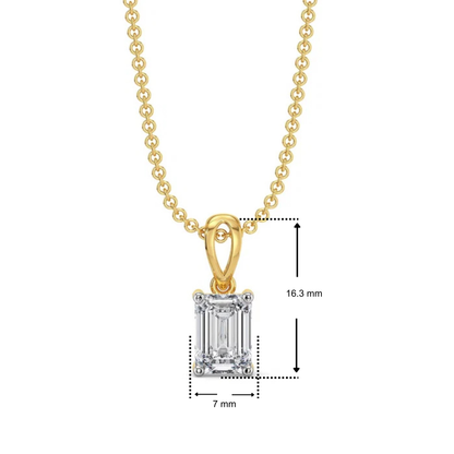 2 CT Elite Emerald Lab Grown Diamond Pendant