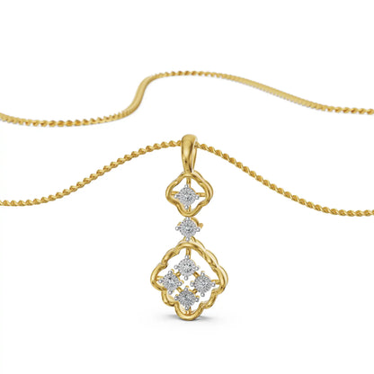 Clover Cascade Lab Grown Diamond Pendant