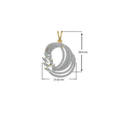 Lunara Vine Lab Grown Diamond Pendant