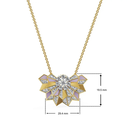 Lilac Prism Lab Grown Diamond Pendant