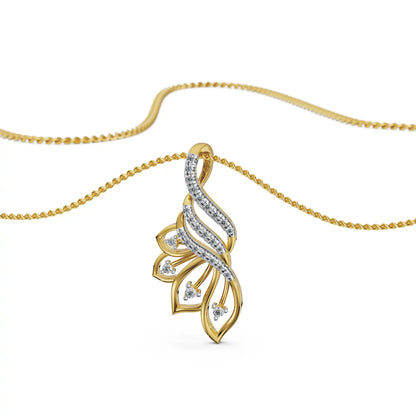 Whispering Leaf Lab Grown Diamond Pendant