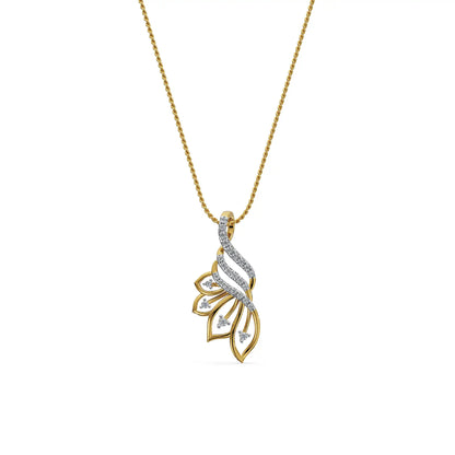 Whispering Leaf Lab Grown Diamond Pendant