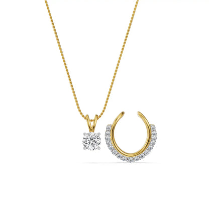 Elara V Lab Grown Diamond Pendant