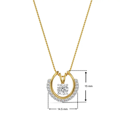 Elara V Lab Grown Diamond Pendant