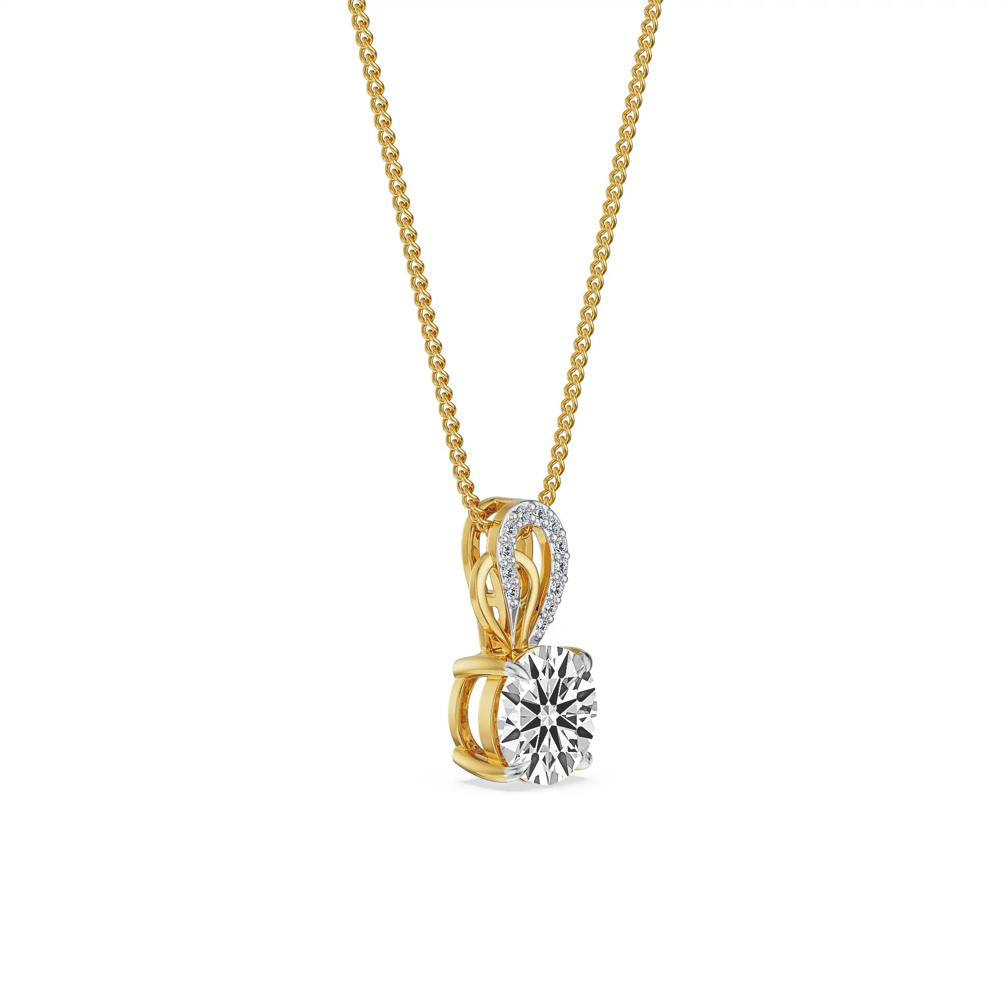 Sway Hearts & Arrows Lab Grown Diamond Pendant