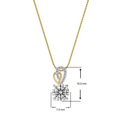 Sway Hearts & Arrows Lab Grown Diamond Pendant