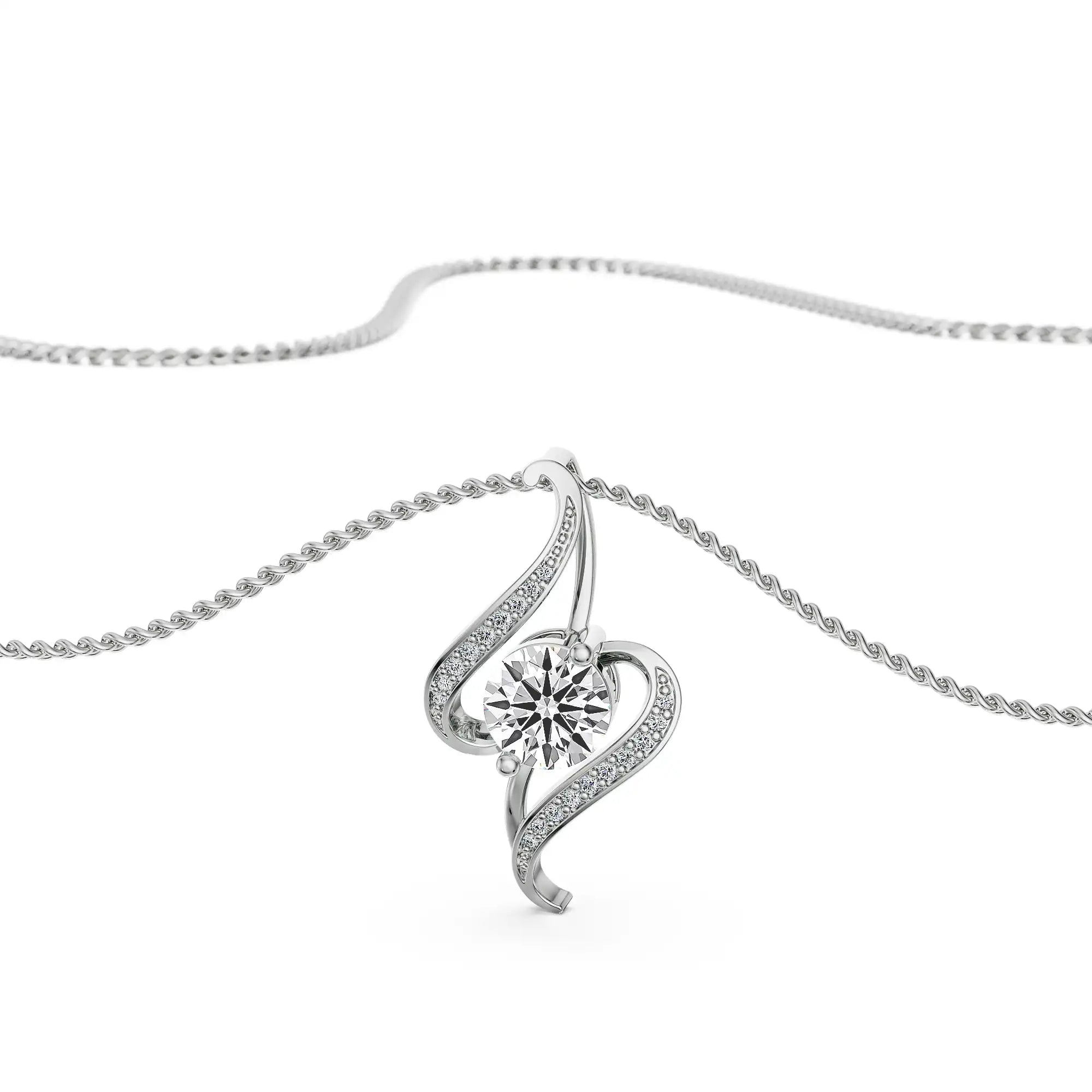 Inisha Hearts & Arrows Lab Grown Diamond Pendant