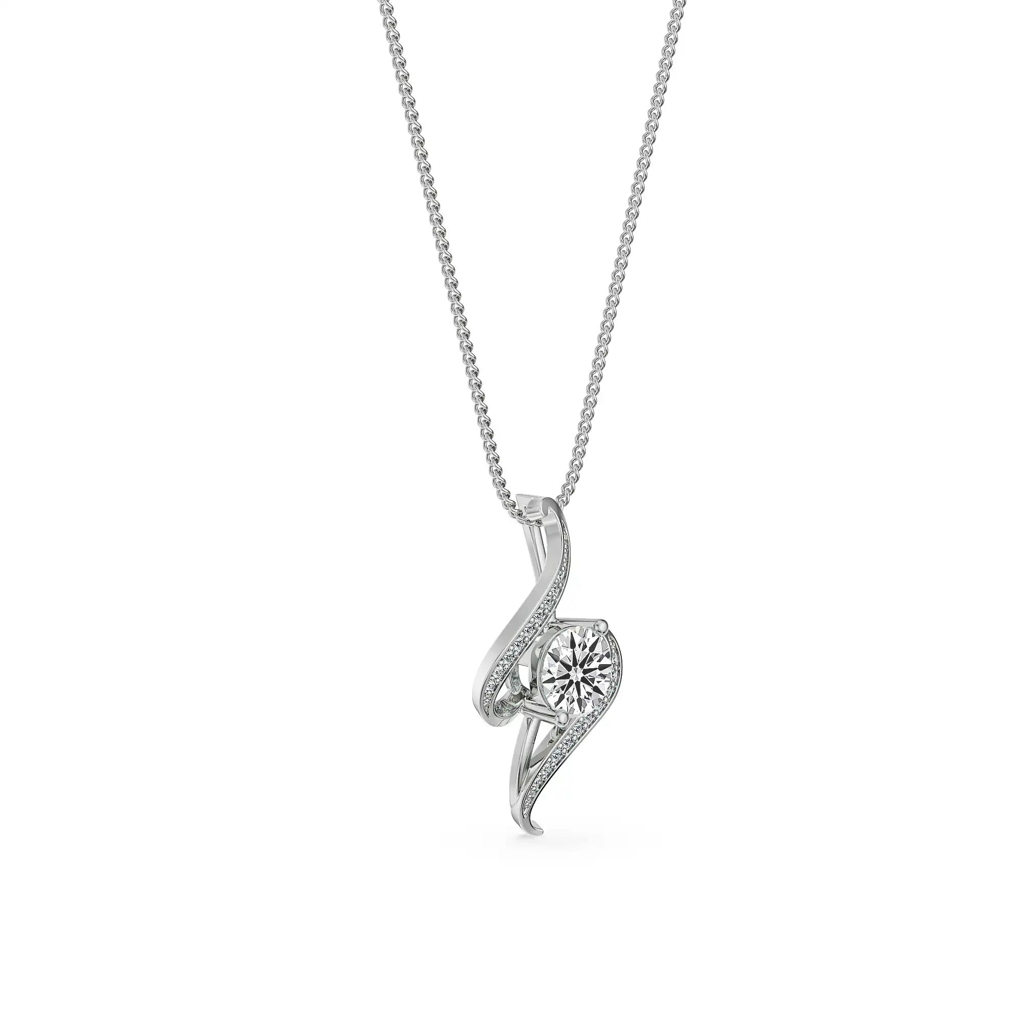 Inisha Hearts & Arrows Lab Grown Diamond Pendant