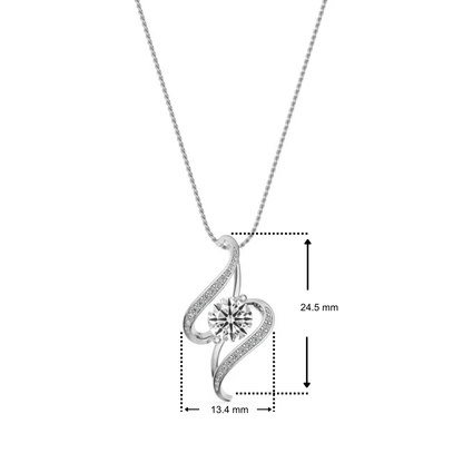 Inisha Hearts & Arrows Lab Grown Diamond Pendant
