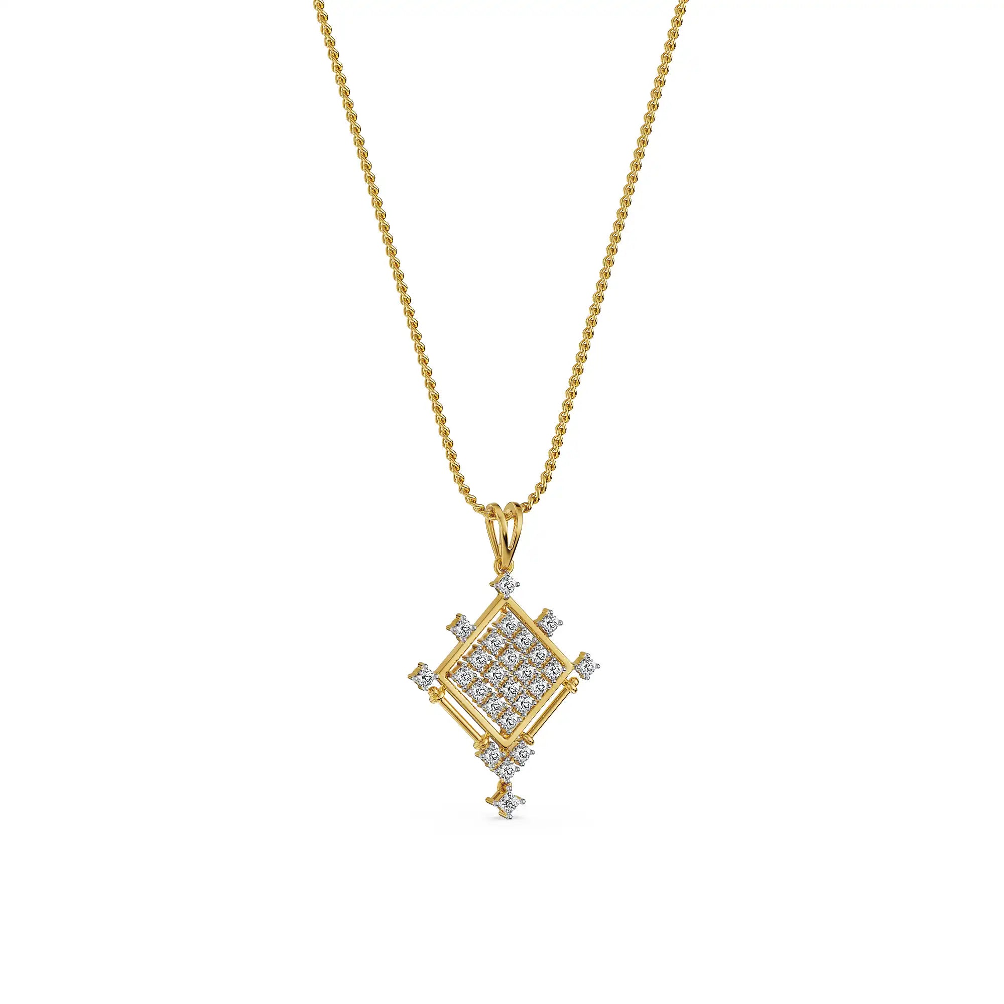 Mosaic Lab Grown Diamond Pendant