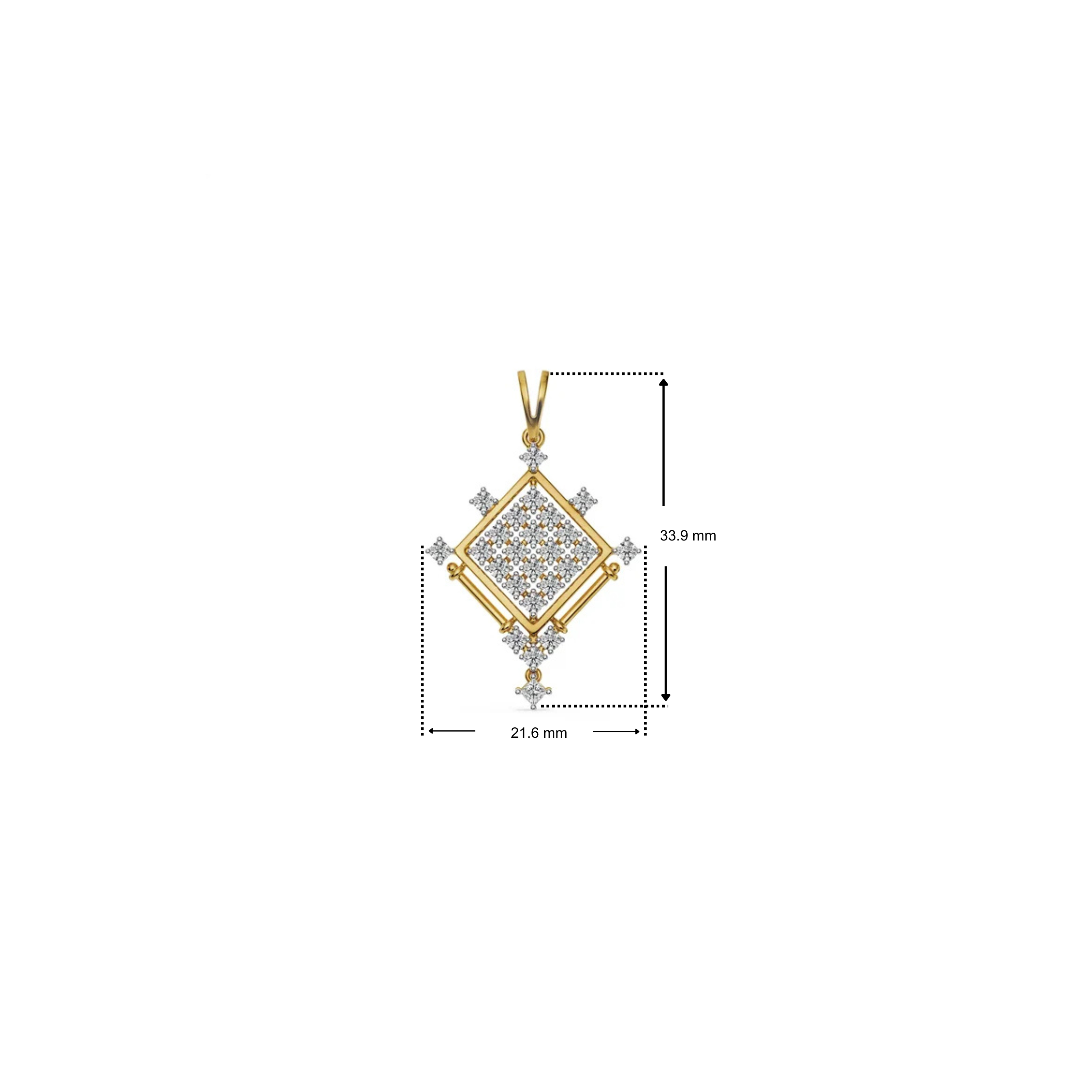 Mosaic Lab Grown Diamond Pendant