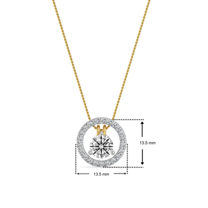 Hearts & Arrows Two Way Lab Grown Diamond Pendant