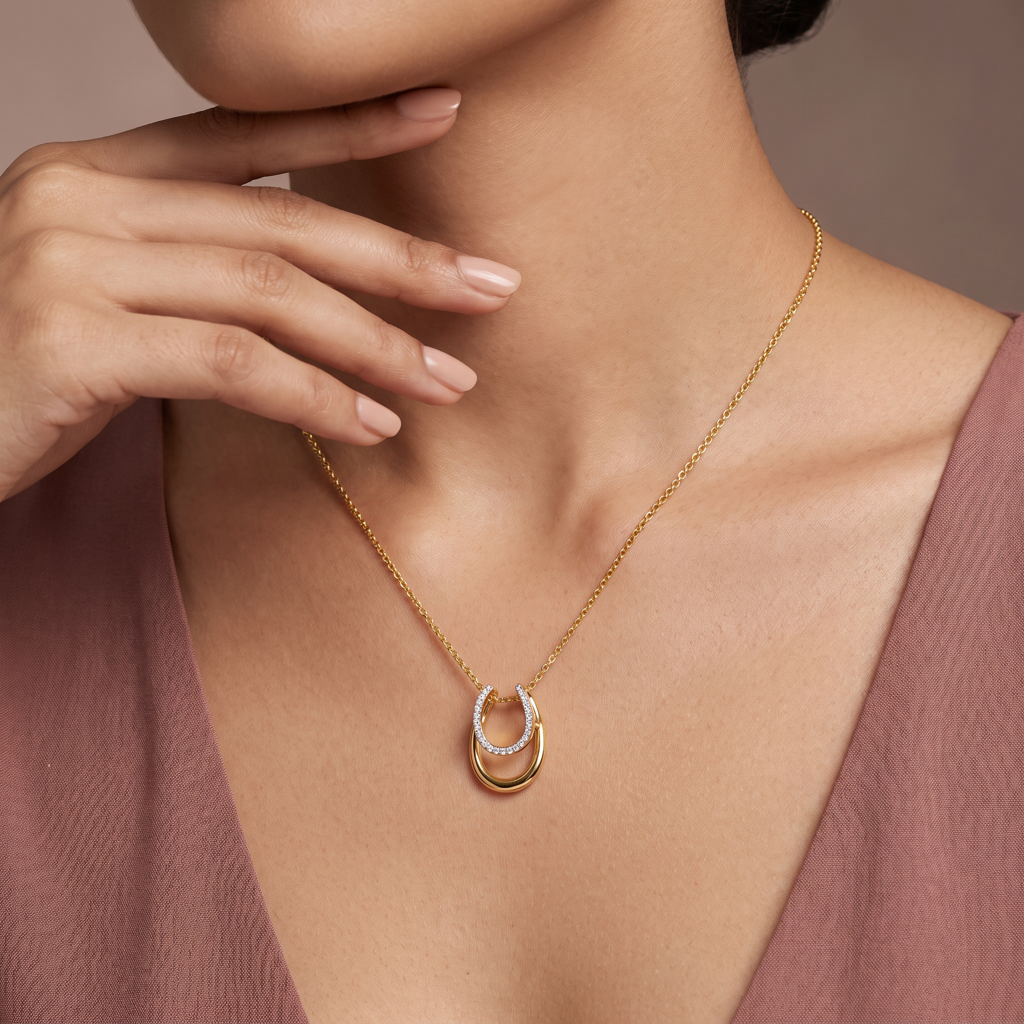 Oval Sparkle Lab Grown Diamond Pendant