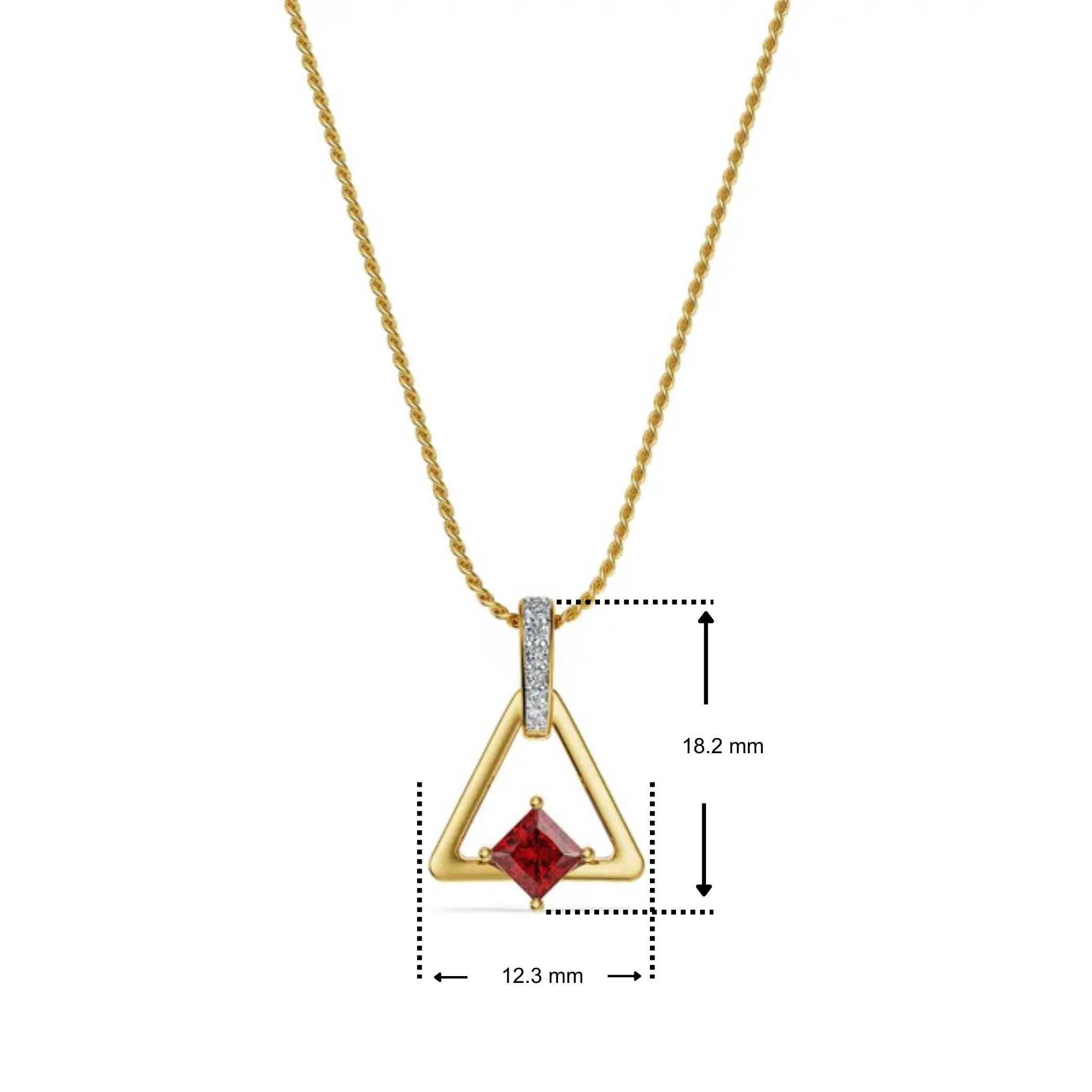Rose Peak Lab Grown Diamond Pendant
