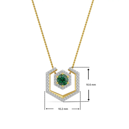 Hexa Glow Lab Grown Diamond Pendant