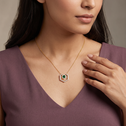 Hexa Glow Lab Grown Diamond Pendant