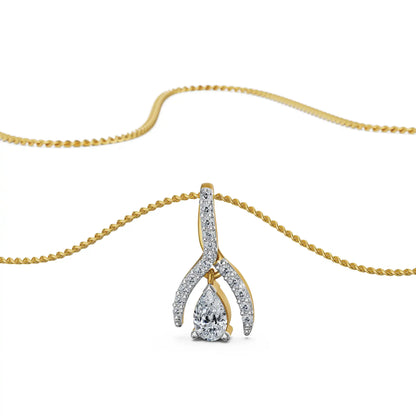 Pear Embrace Lab Grown Diamond Pendant