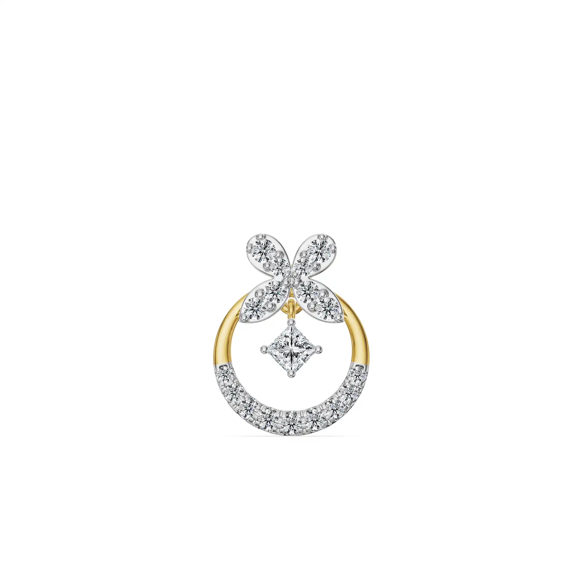 Azure Whimsy Lab Grown Diamond Pendant