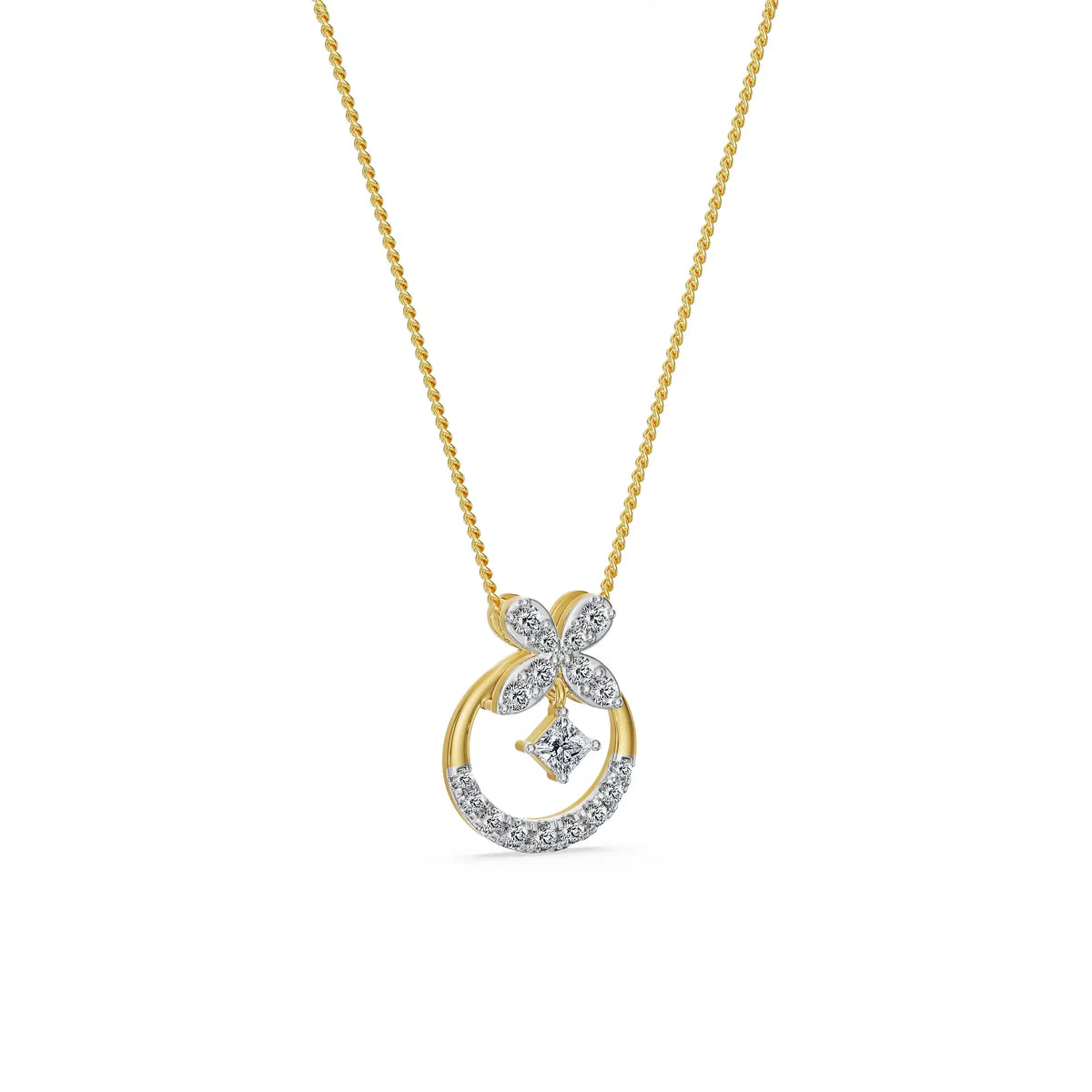 Azure Whimsy Lab Grown Diamond Pendant