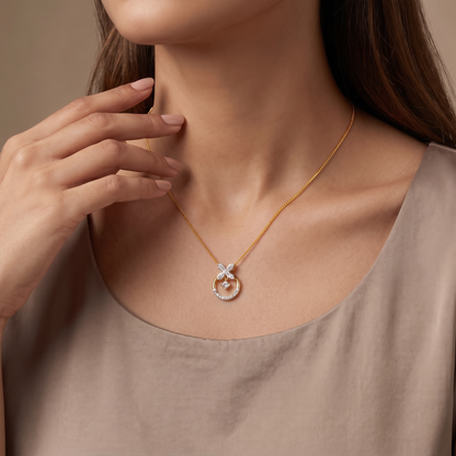 Azure Whimsy Lab Grown Diamond Pendant