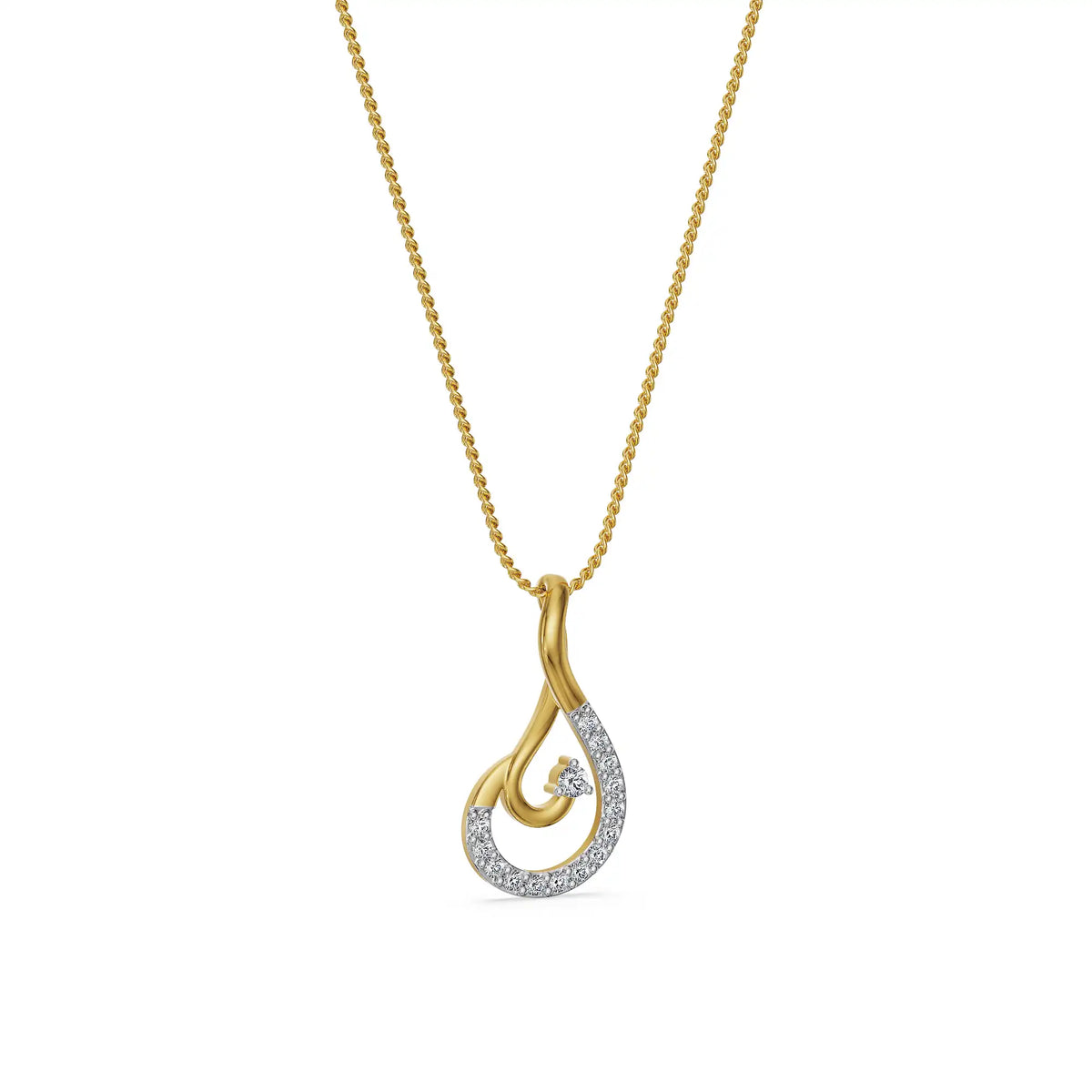 Sara Curve Lab Grown Diamond Pendant