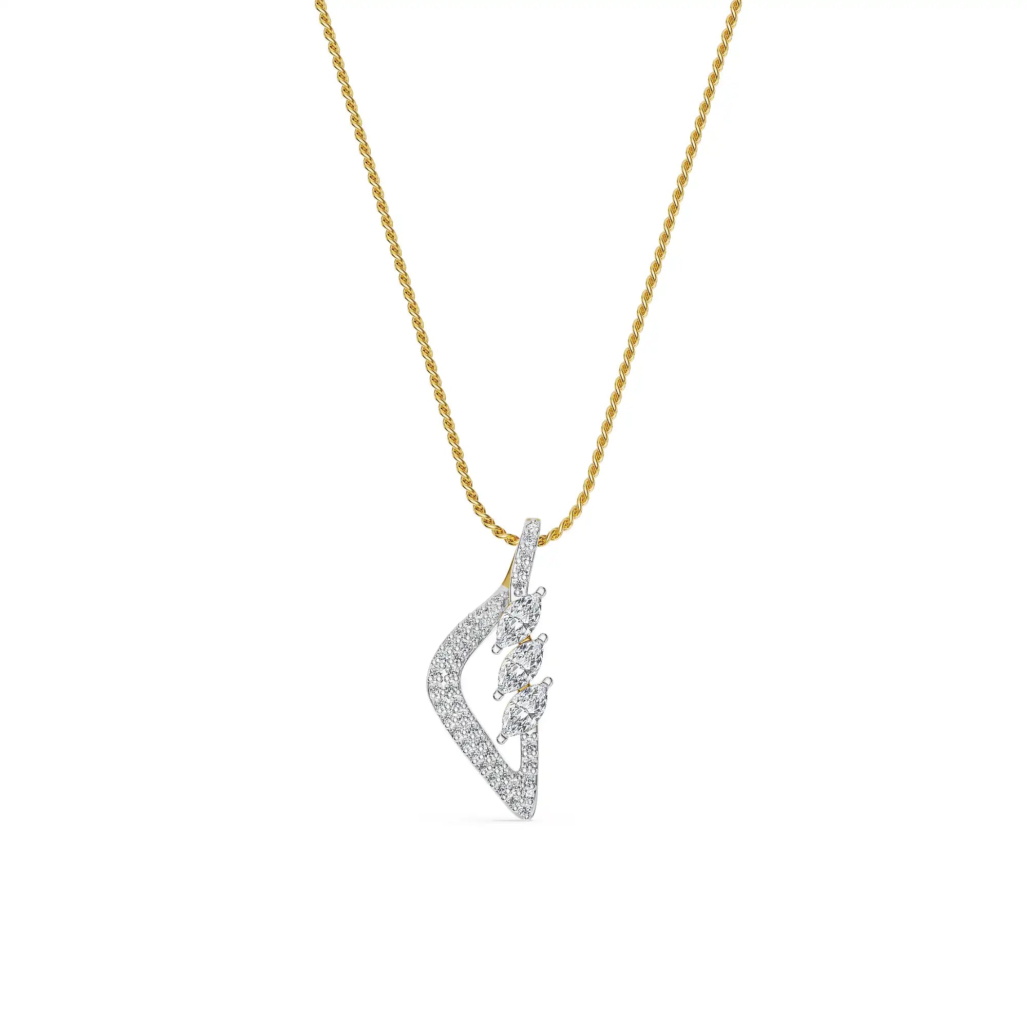 Prism Marquise Lab Grown Diamond Pendant