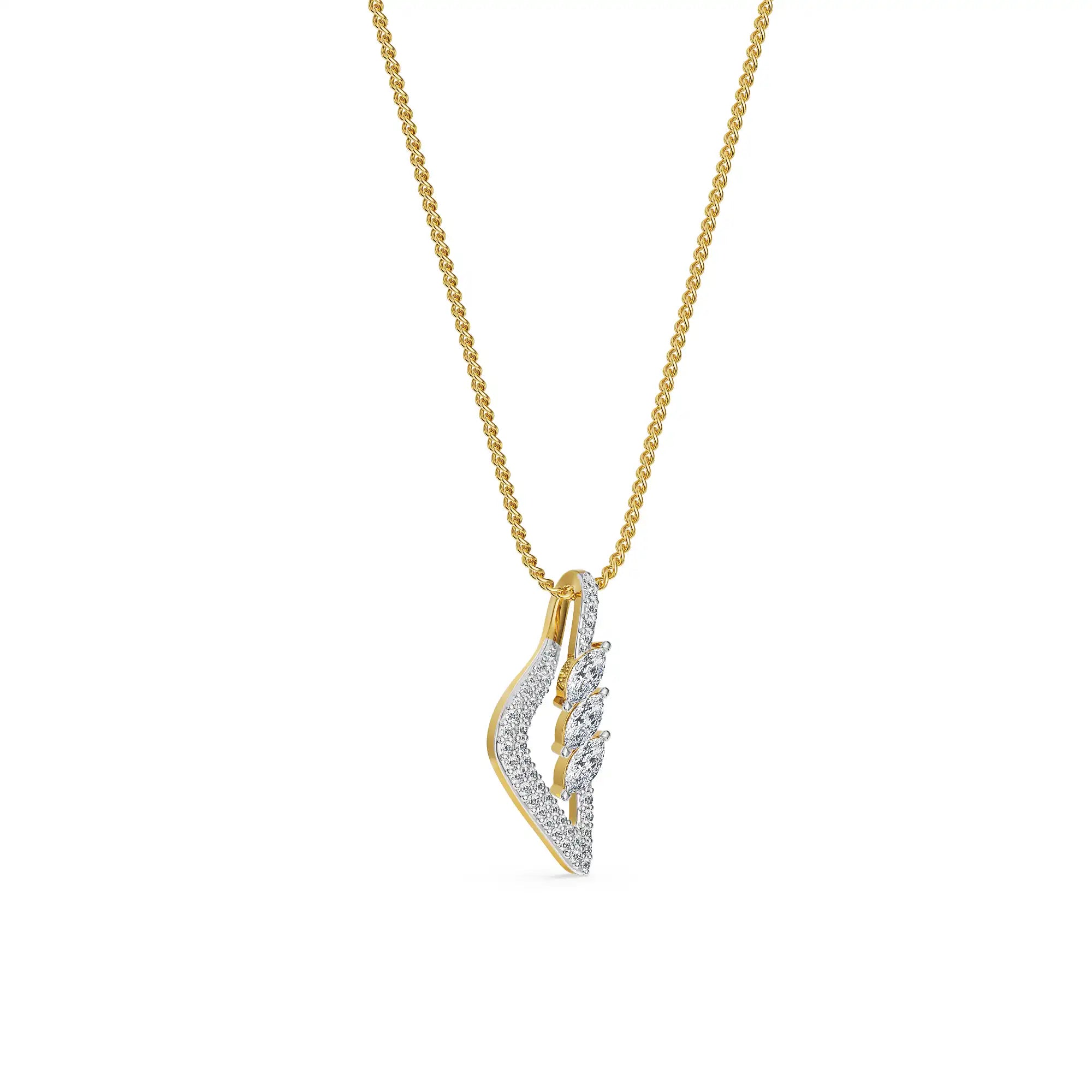 Prism Marquise Lab Grown Diamond Pendant