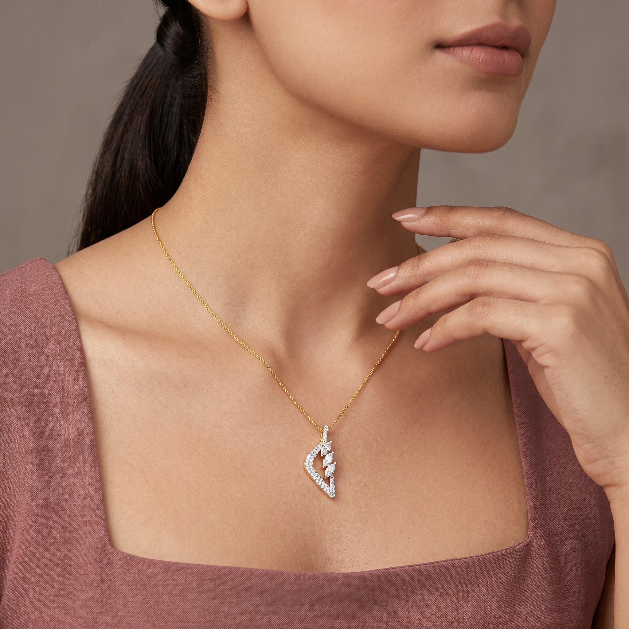 Prism Marquise Lab Grown Diamond Pendant