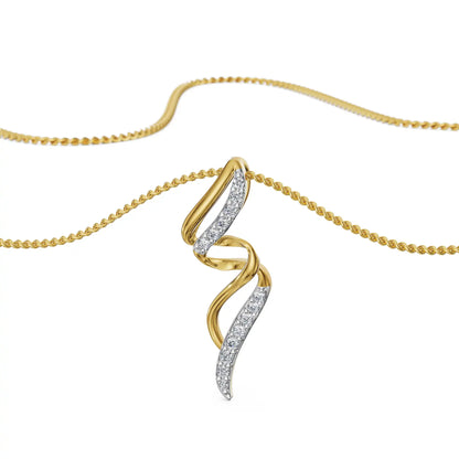 Vine Twist Lab Grown Diamond Pendant