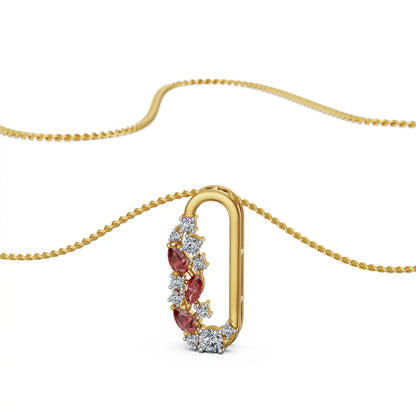Ruby Reverie Lab Grown Diamond Pendant