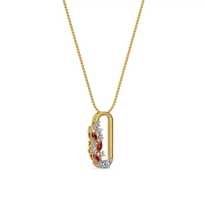 Ruby Reverie Lab Grown Diamond Pendant