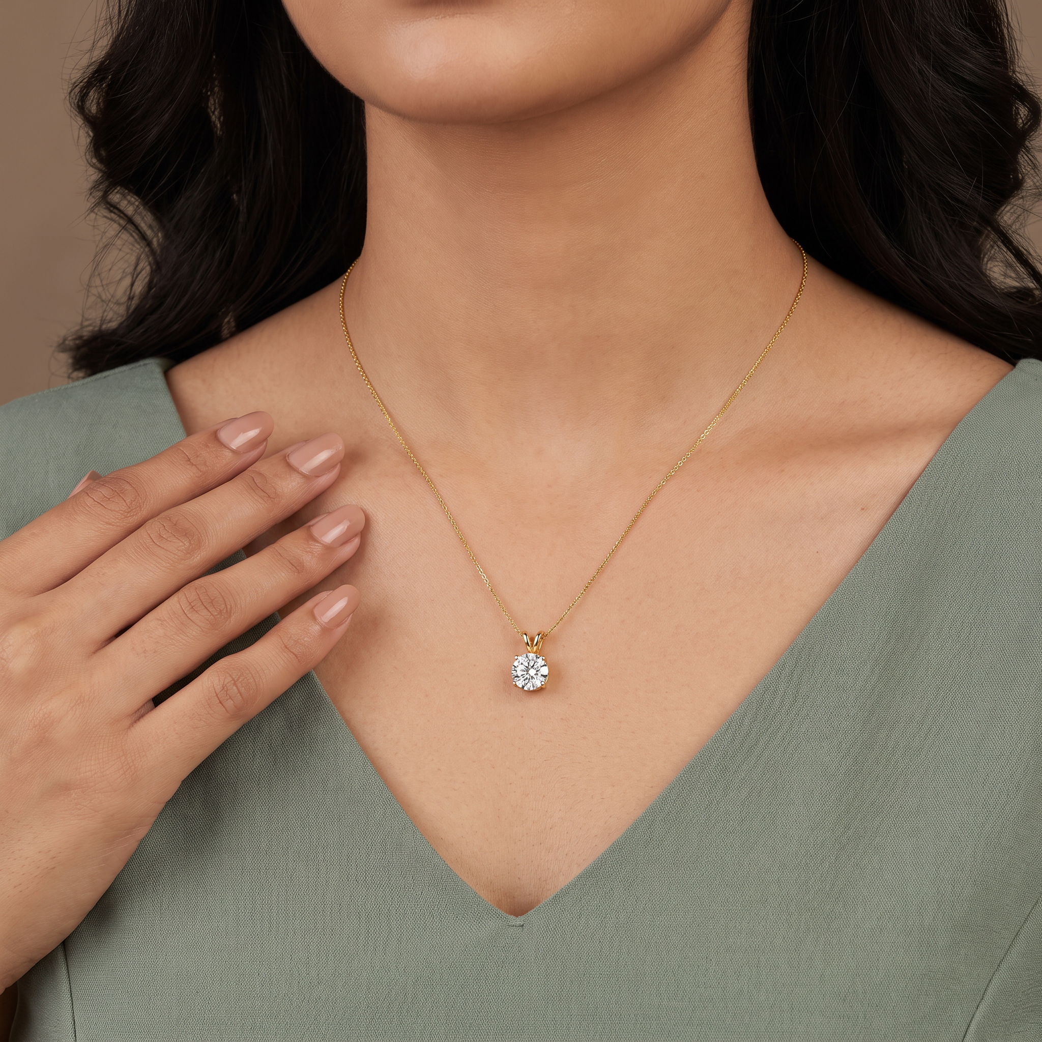 Brilliance Hearts & Arrows Lab Grown Diamond Pendant