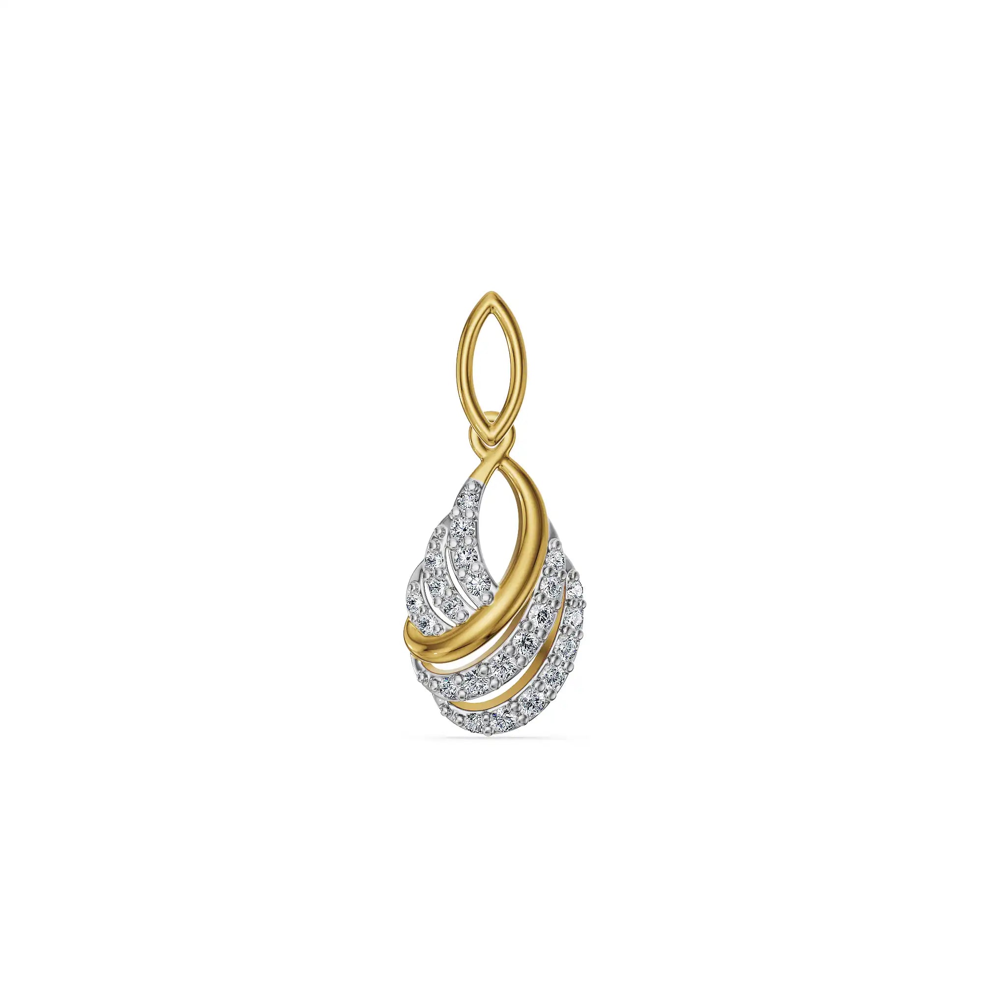 Interlace Lab Grown Diamond Pendant