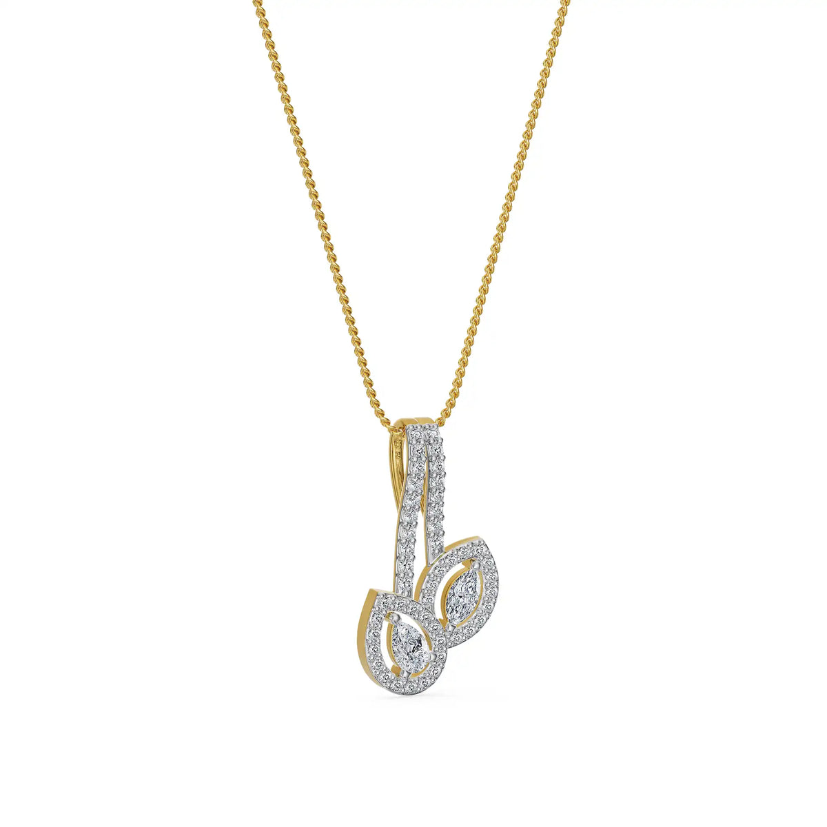 Celestia Duo Lab Grown Diamond Pendant
