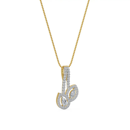 Celestia Duo Lab Grown Diamond Pendant