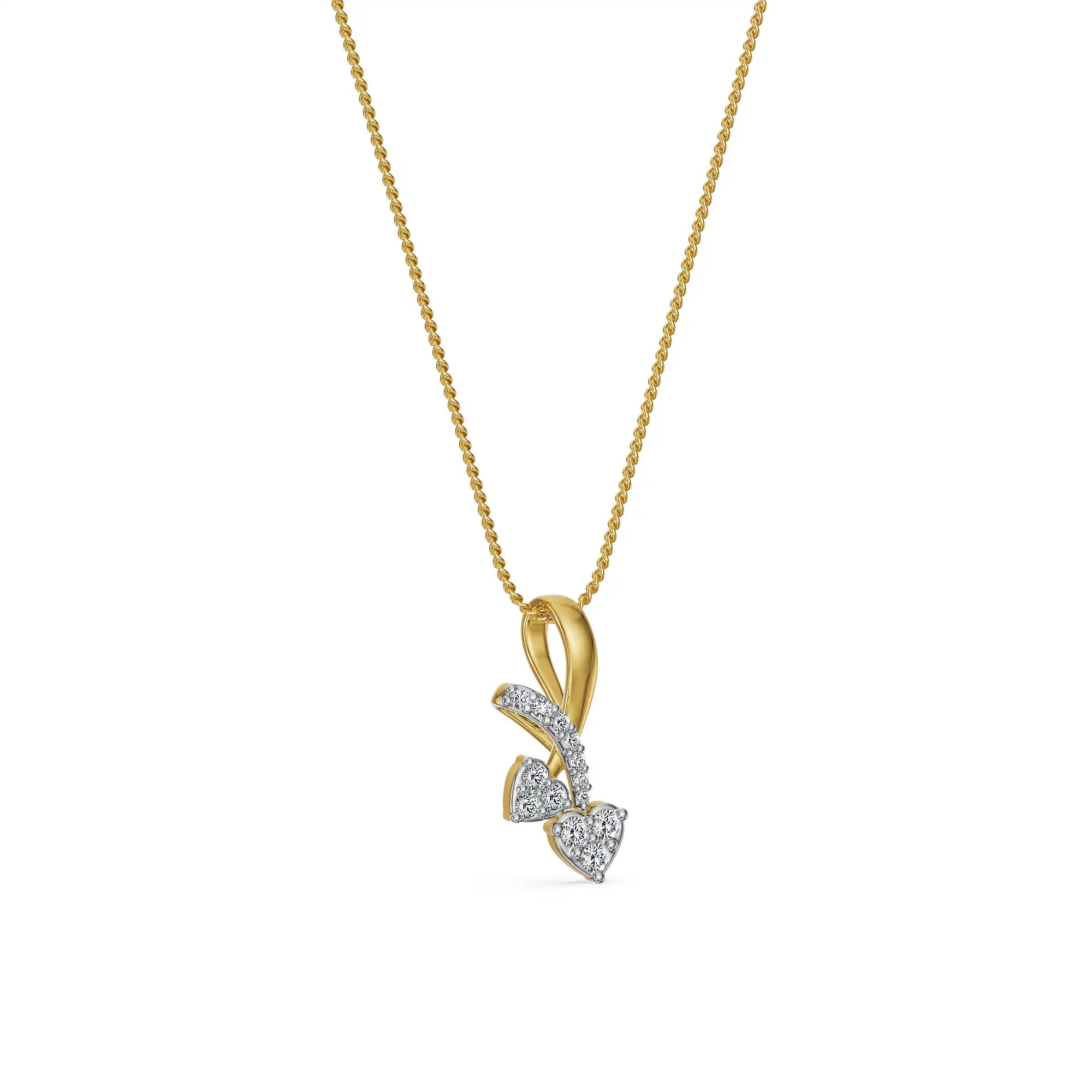 Duet Lab Grown Diamond Pendant