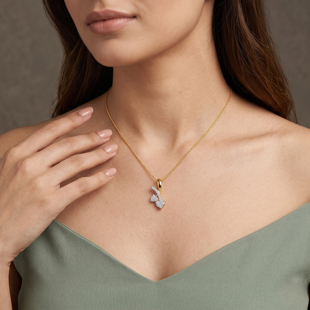 Duet Lab Grown Diamond Pendant