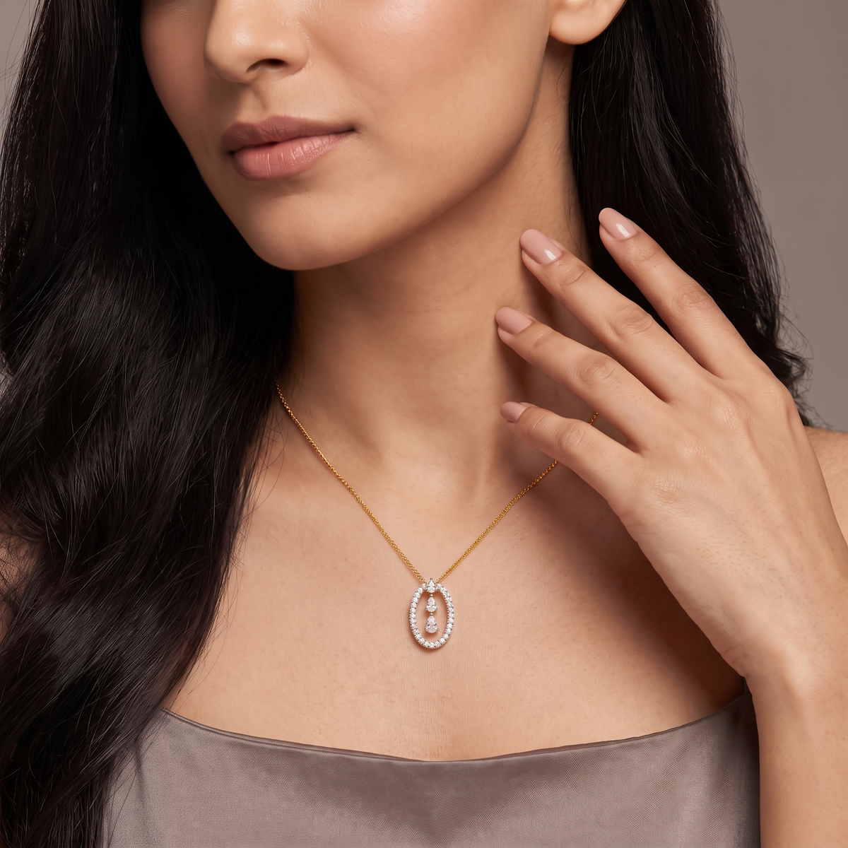 Pear Amour Lab Grown Diamond Pendant