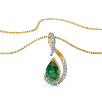 Emerald Veil Lab Grown Diamond Pendant