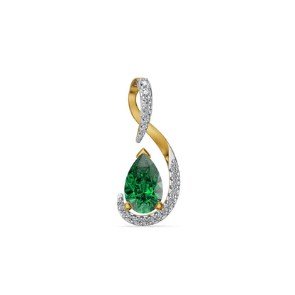 Emerald Veil Lab Grown Diamond Pendant
