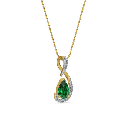 Emerald Veil Lab Grown Diamond Pendant
